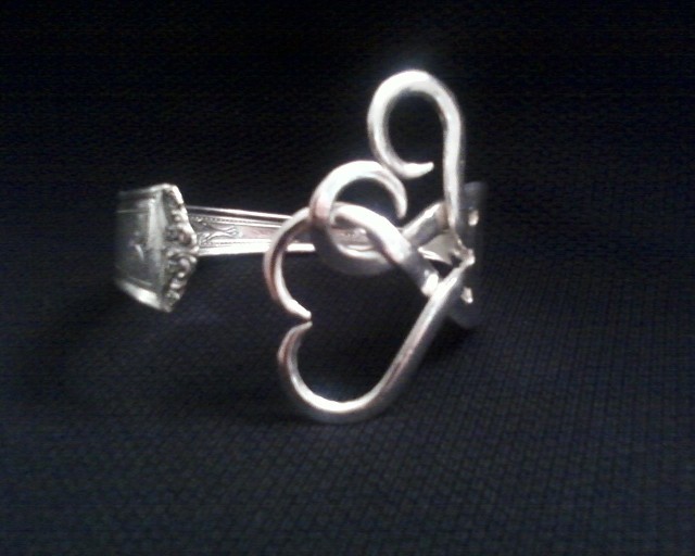 Silver Plated Fork Bracelet 